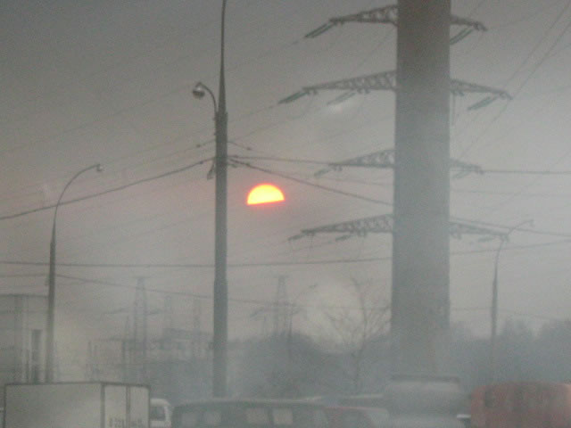 Жаренное солнце больших городов