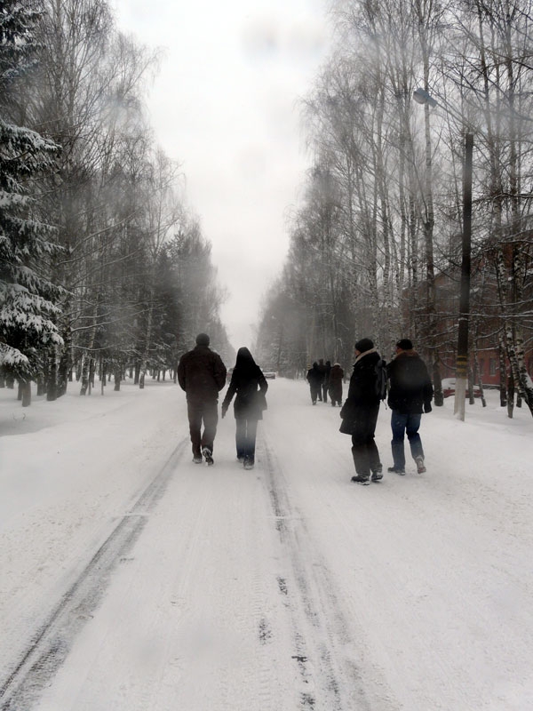 Там на заснеженных дорожках...